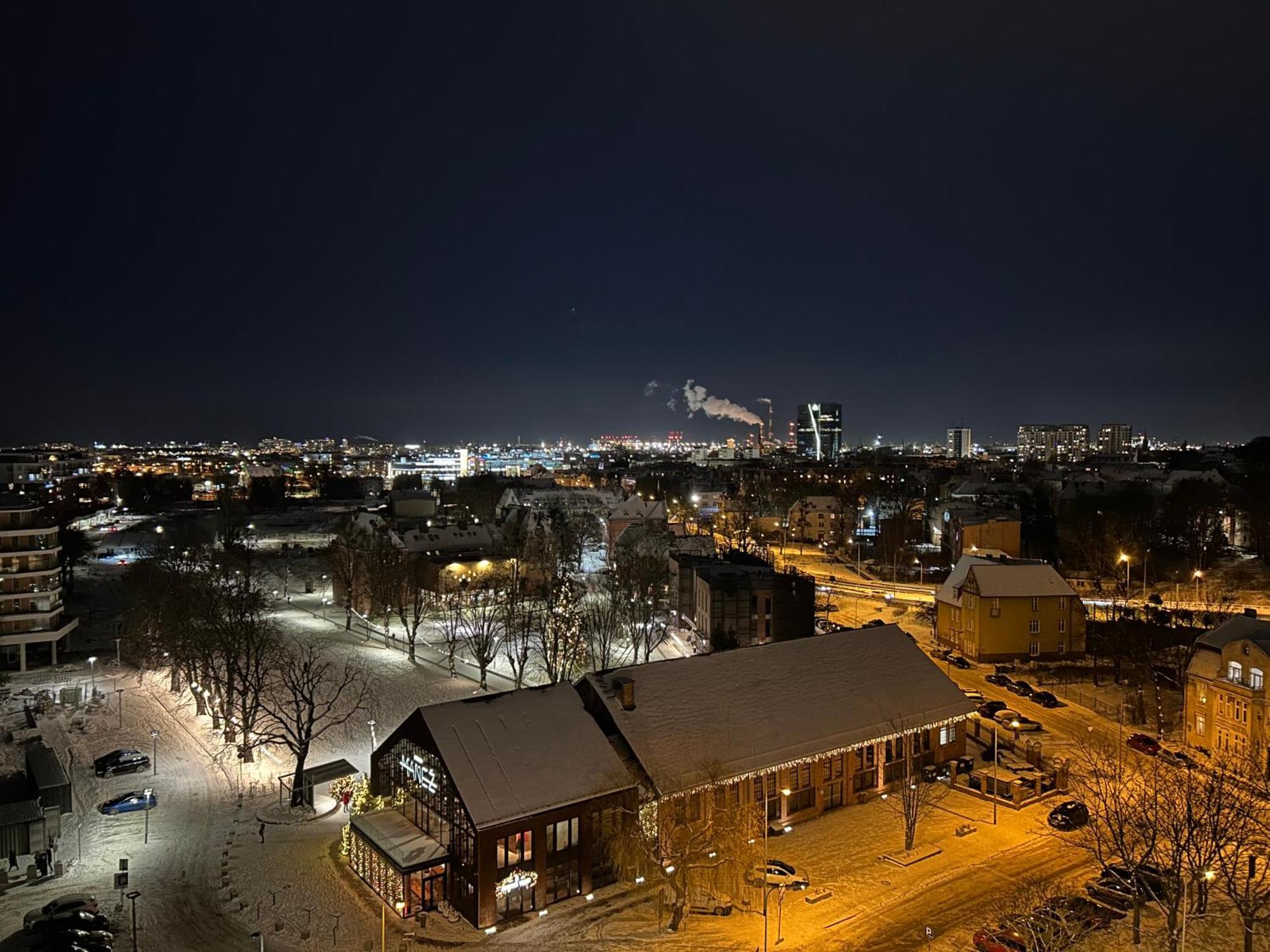 Apartament Z Widokiem Na Gdansk I Zatoke Free & Priv Parking Buitenkant foto